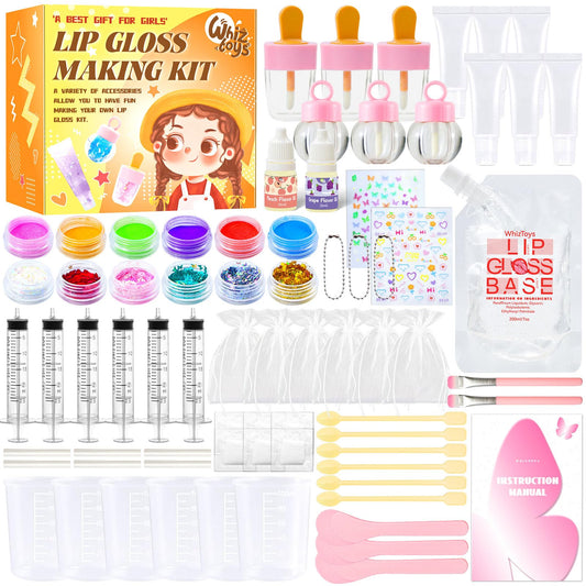 WhizToys lip gloss base 200ml for customizable glosses and smooth application.