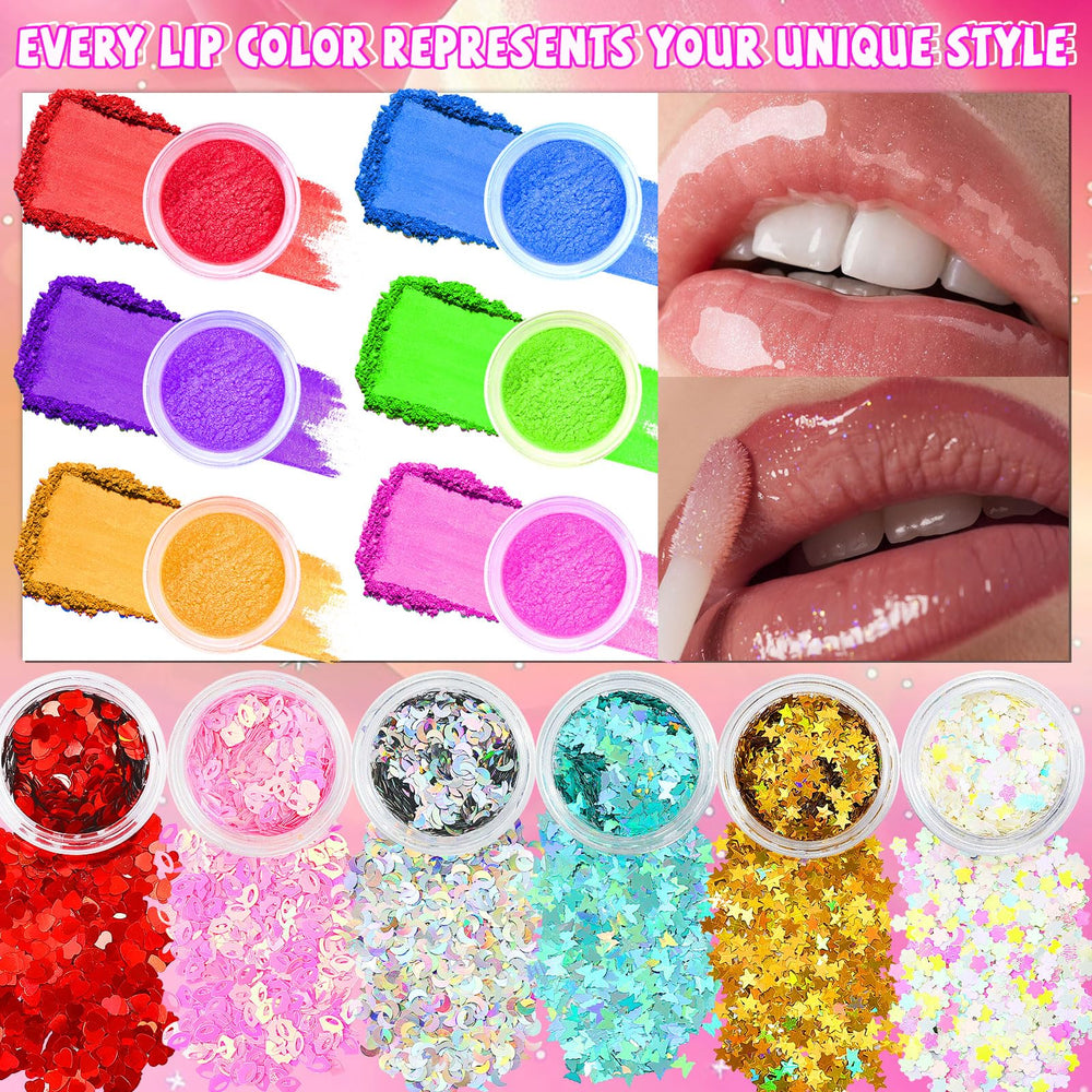 WhizToys pigment palette for vibrant gloss shades and creative blends.