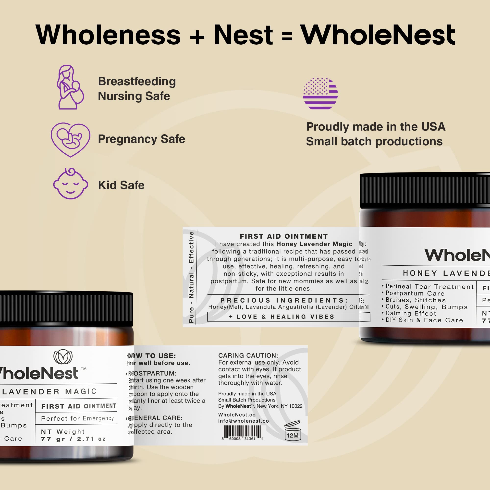 Family-friendly use of WholeNest balm for everyday skin needs