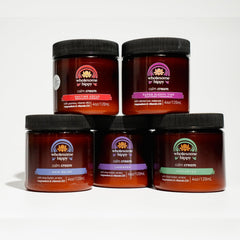 Wholesome Hippy Calm Body Cream with shea cocoa and mango butters for deep hydration.