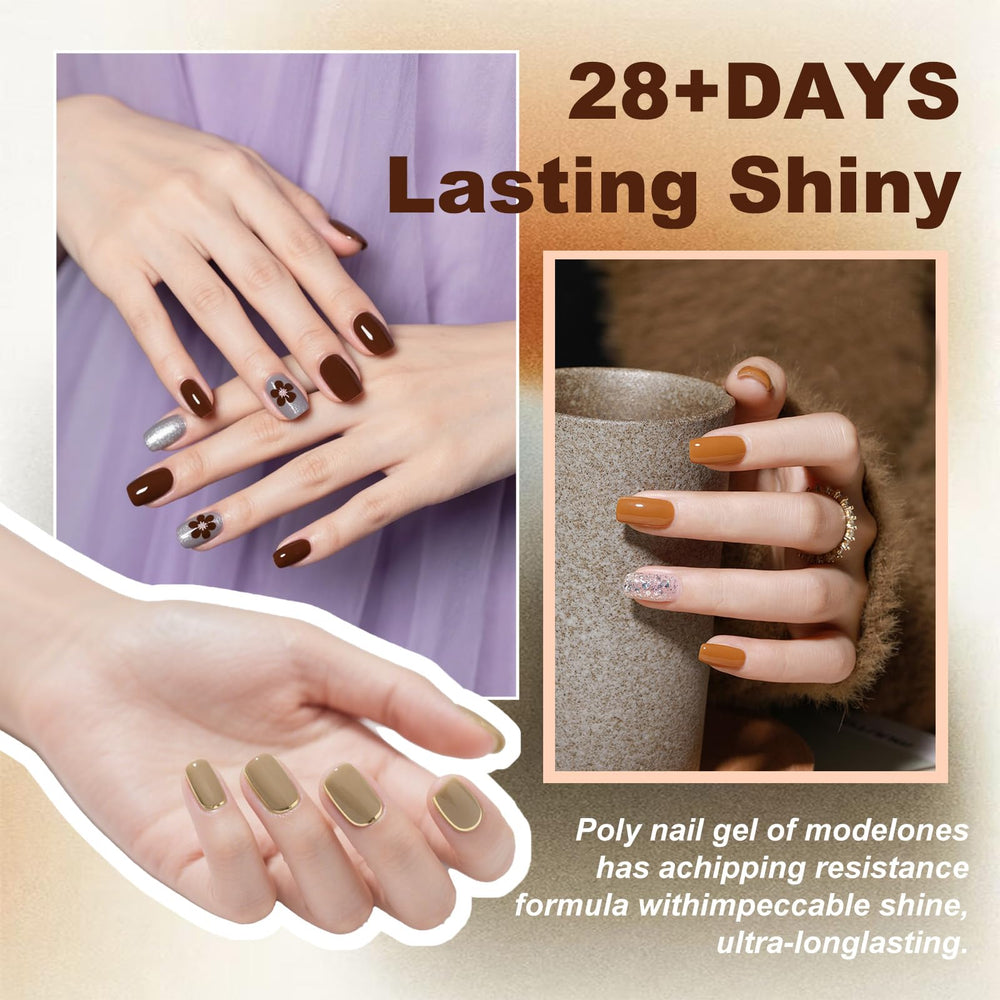 WHsHeria Chestnut gel polish for warm, deep tones