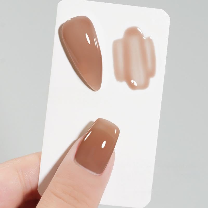 WHsHeria gel polish with a glossy finish enhances shine