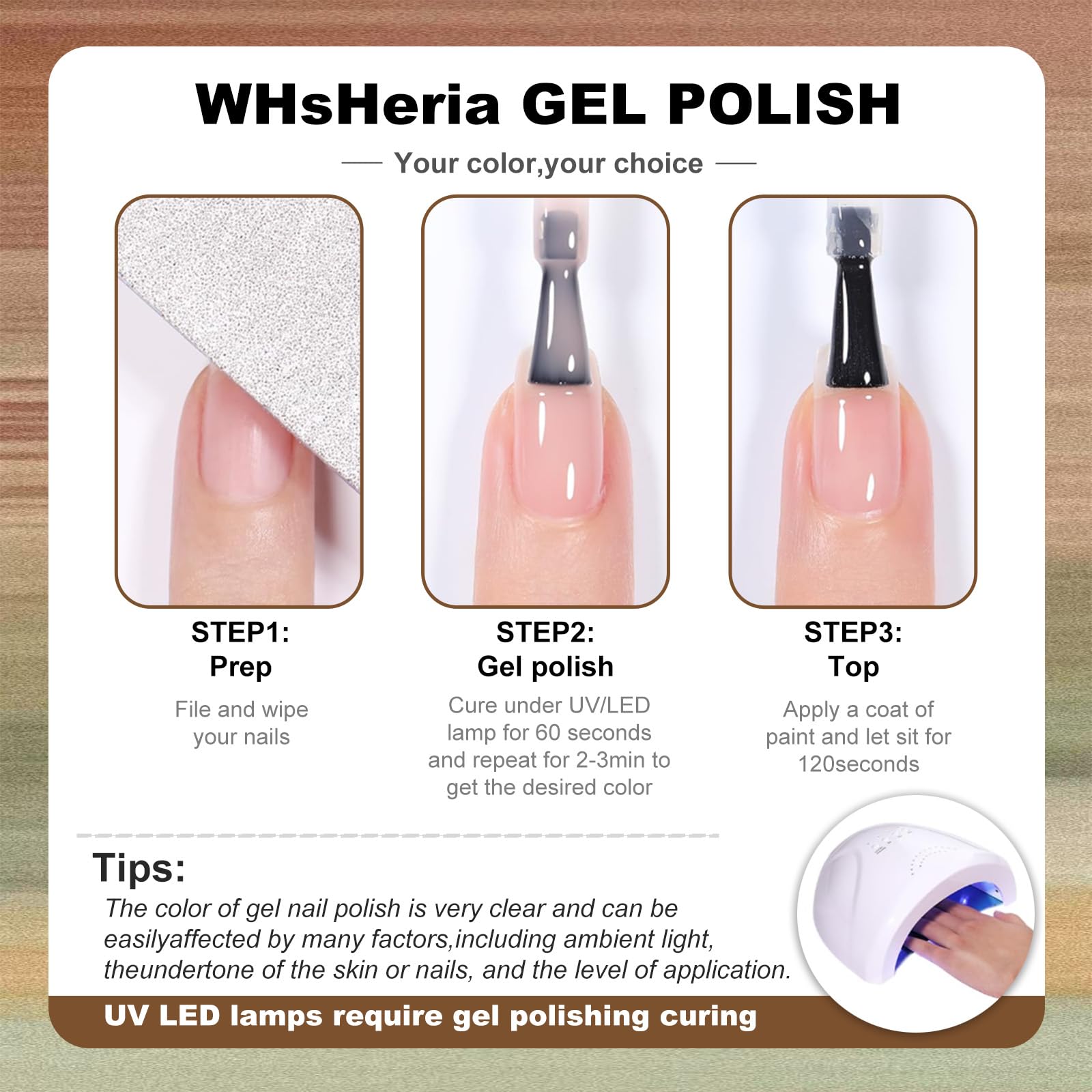 WHsHeria taupe-c shade pairs with any outfit for polish