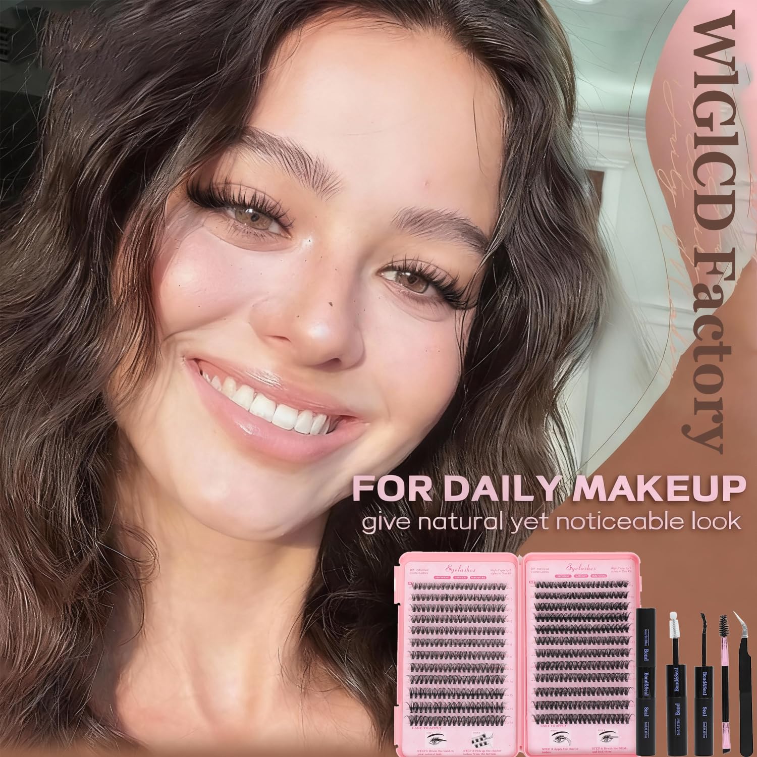 WIGICD Application tools help effortless at-home eyelash styling.