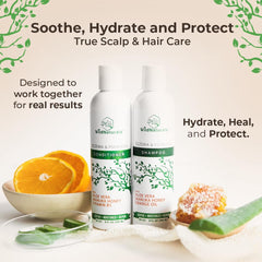 Wild Naturals aloe vera base bottle highlights gentle cleansing and hydration
