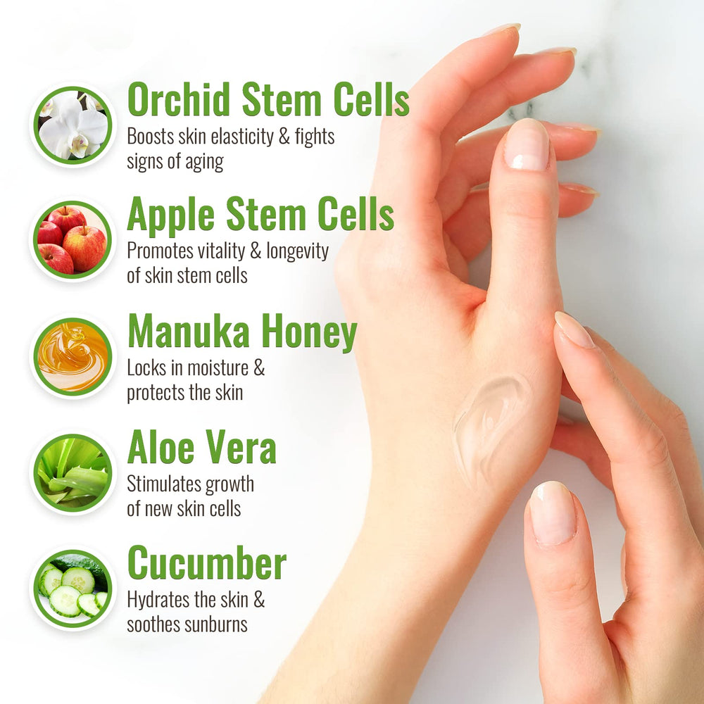 Wild Naturals Aloe Vera Gel with Manuka Honey application on skin