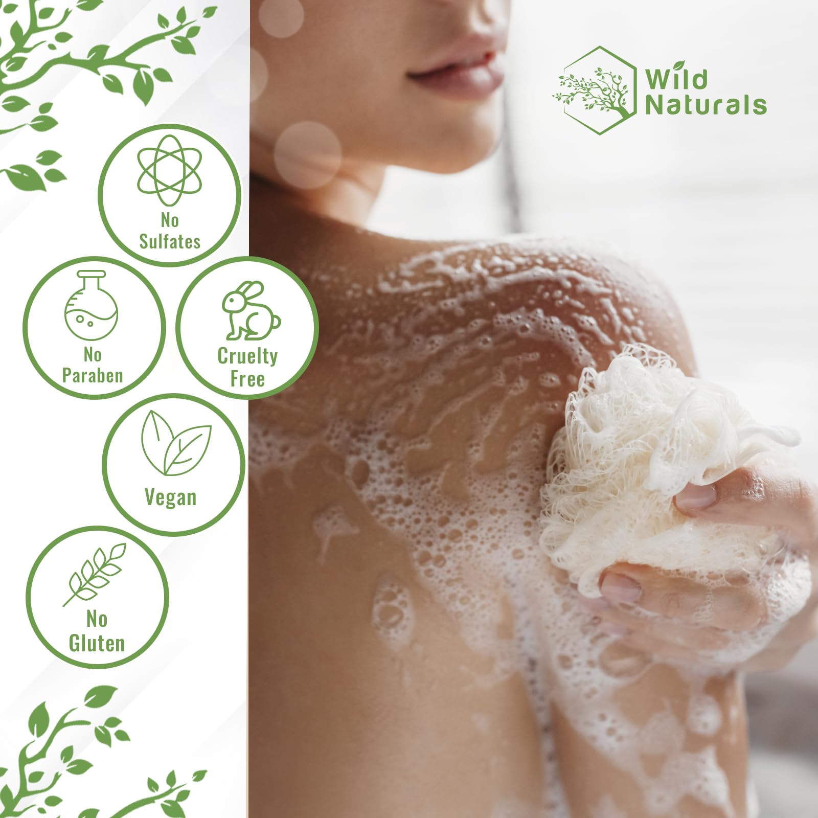 Wild Naturals Aloe vera component image illustrating soothing hydration.