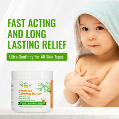 Applying Wild Naturals Baby Eczema Cream on the arm demonstrates quick-absorb texture