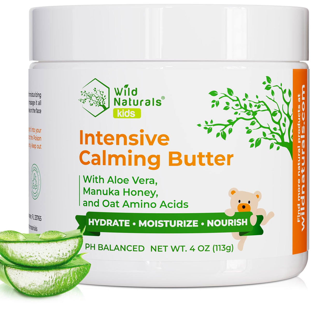 Wild Naturals Baby Eczema Cream jar for gentle hydration on delicate skin