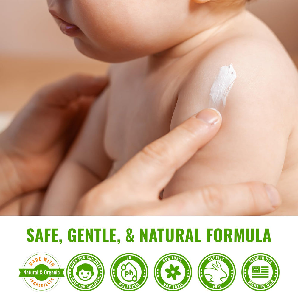 Wild Naturals Eczema Cream shows fast-absorb texture for busy mornings