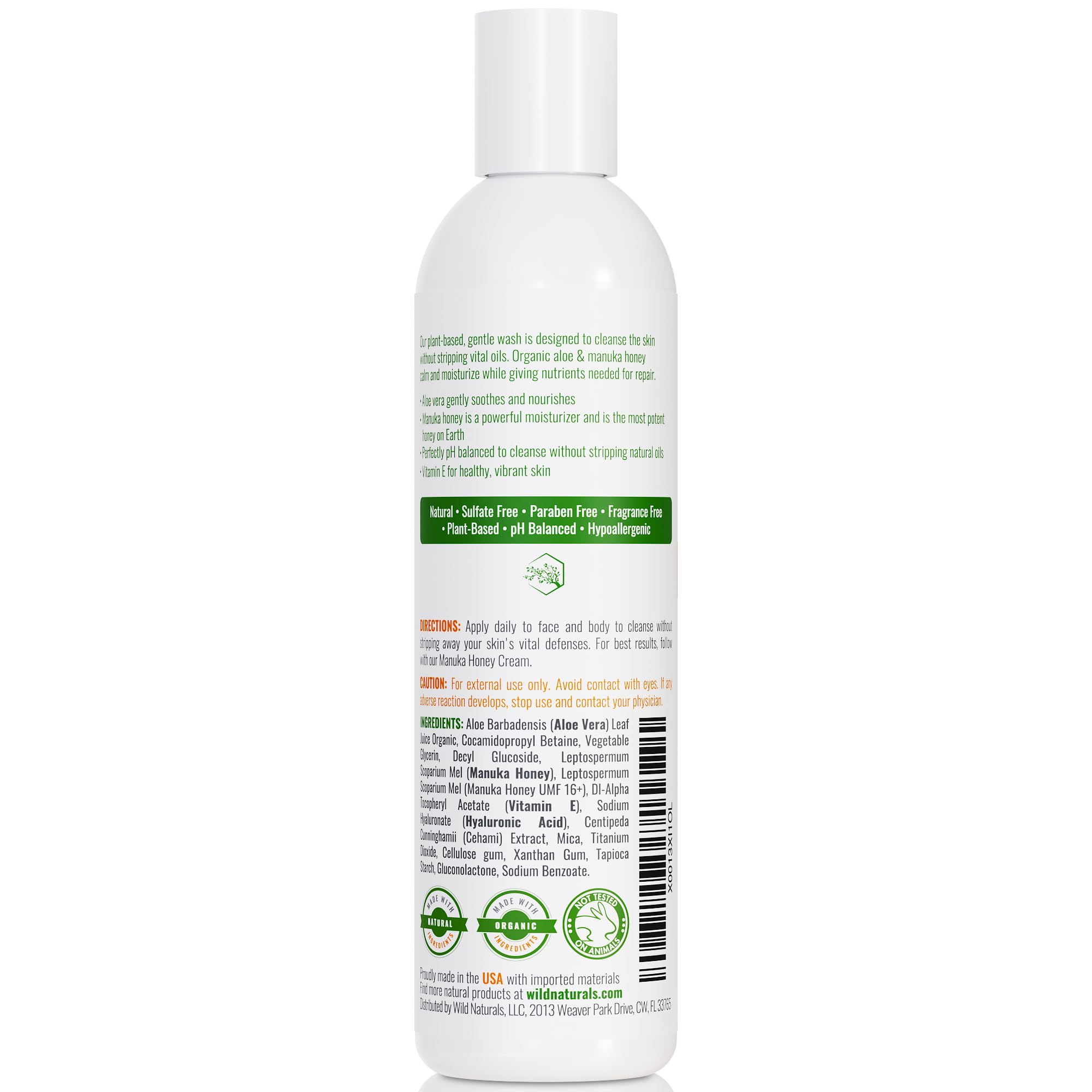 Wild Naturals product packaging with clean, natural branding.