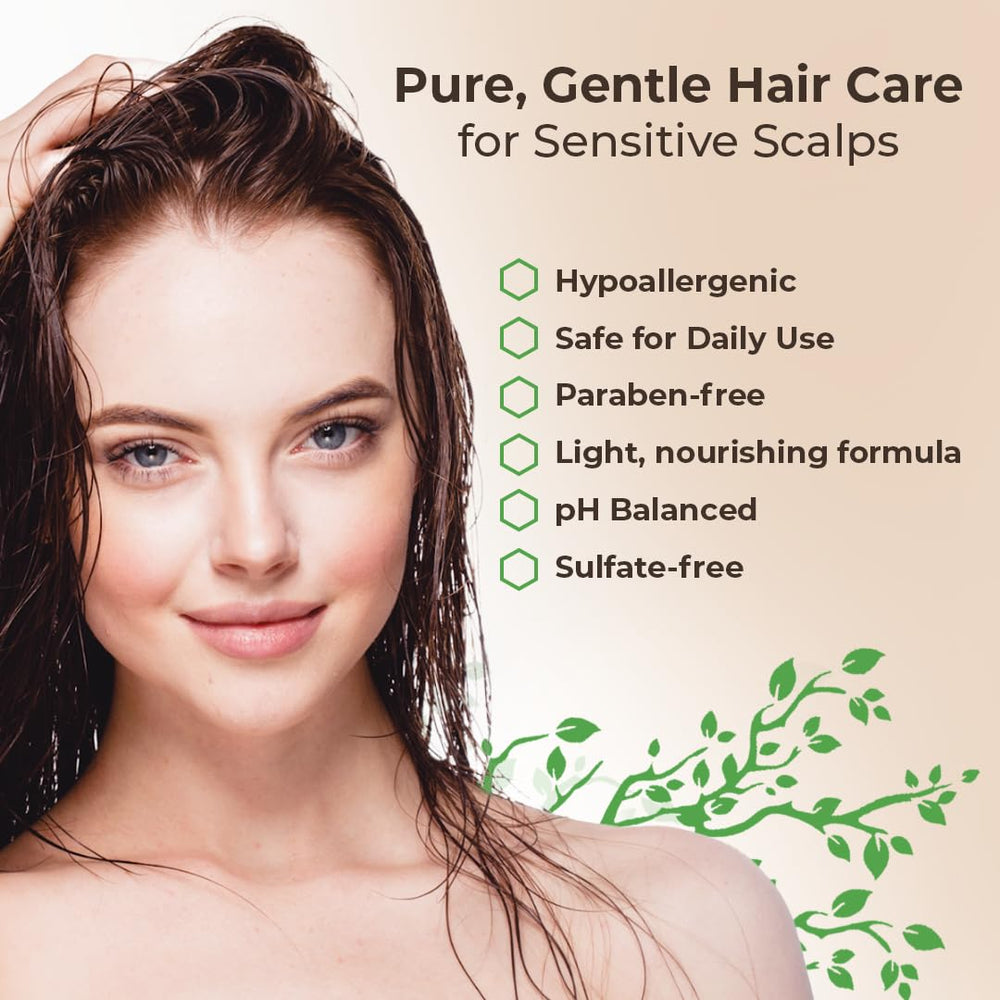 Wild Naturals set packaging display for balanced moisture and scalp comfort