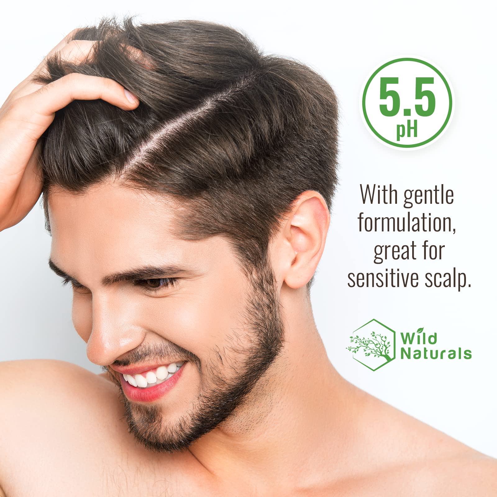Creamy lather from Tea Tree Shampoo ready for a thorough cleanse