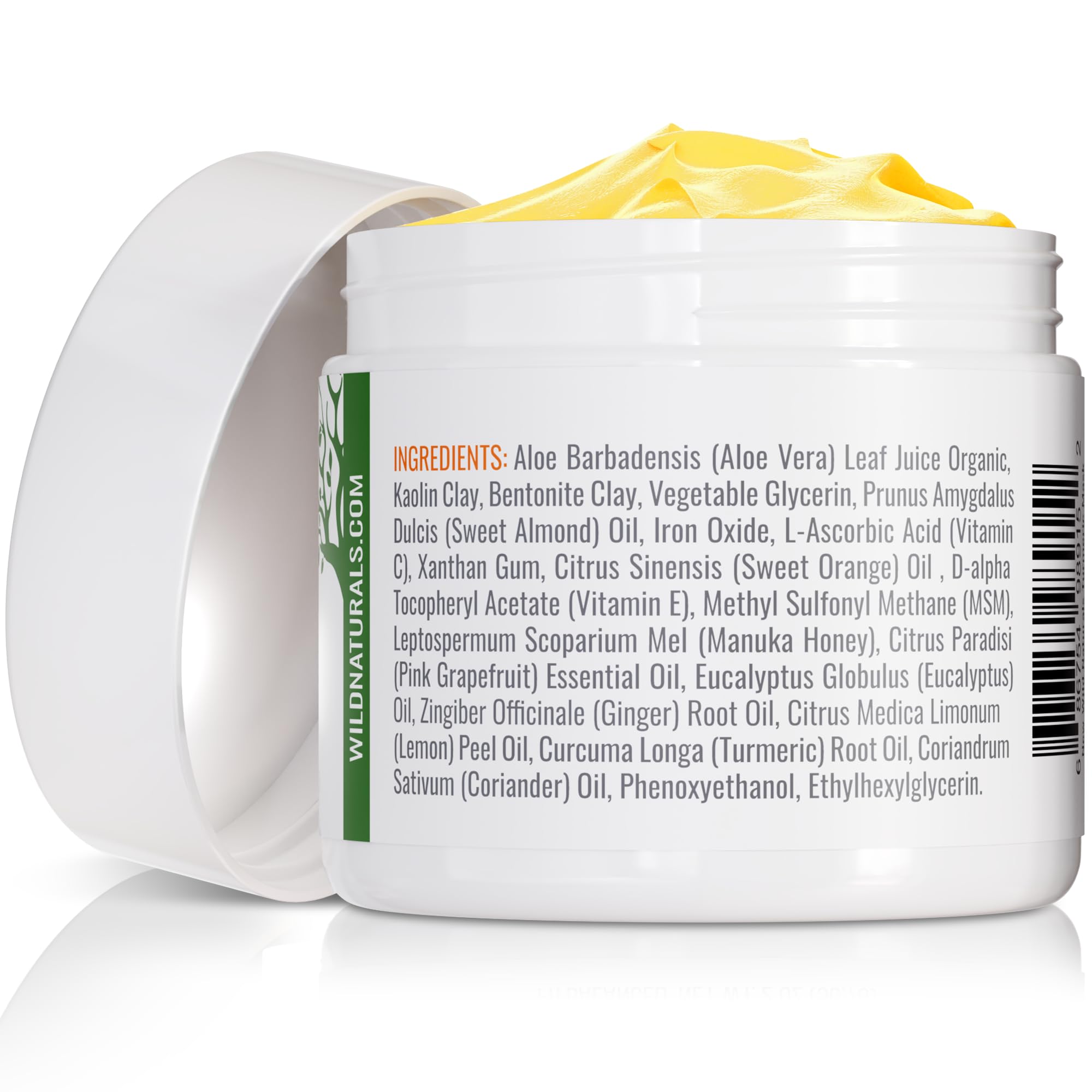Wild Naturals Turmeric Clay Mask box packaging front view