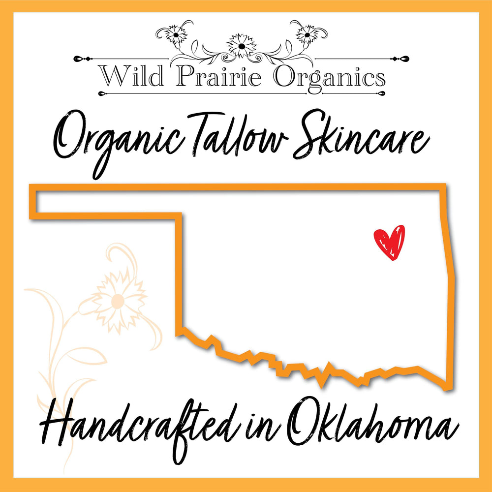 Wild Prairie Organics balm on hand demonstrates creamy spread.