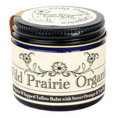 Wild Prairie Organics glass jar packaging reflects eco-friendly approach.