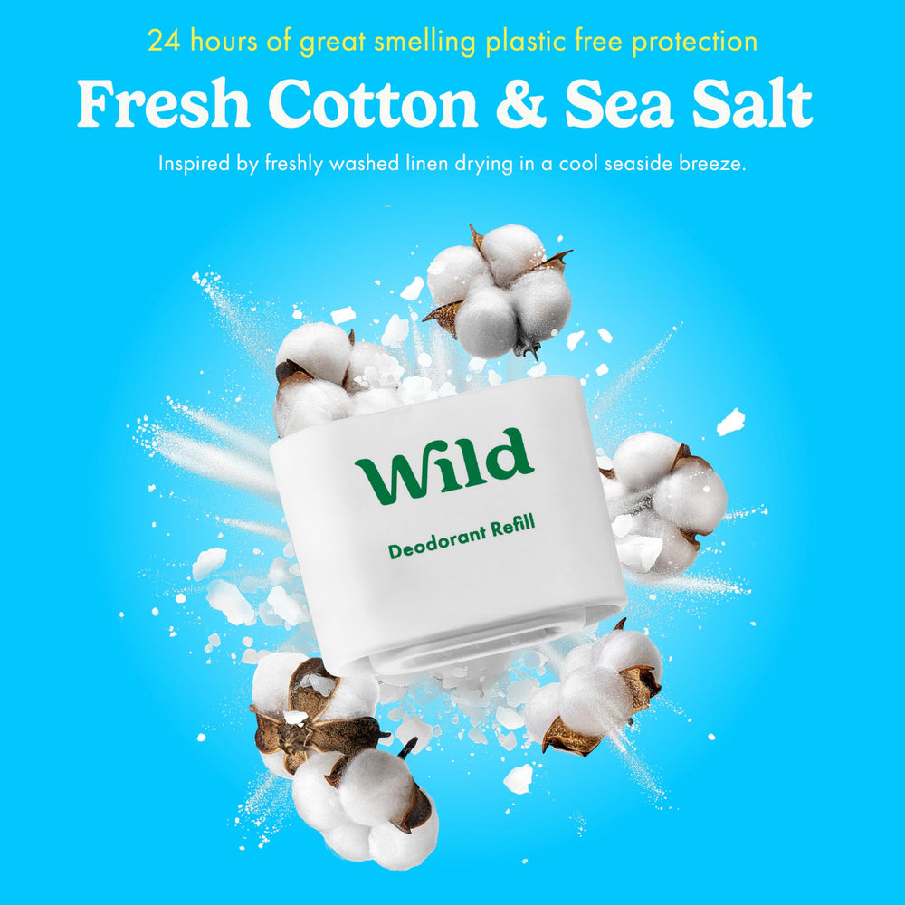 Wild vegan aluminum-free formula supports ethical, skin-friendly protection.
