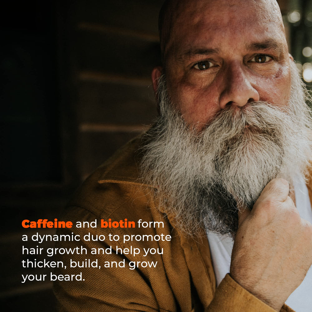 Wild Willies Beard Shampoo ingredients biotin and caffeine support fortifying growth.