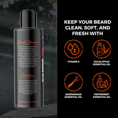 Wild Willies Beard Shampoo helps reduce dandruff for flakes-free skin.