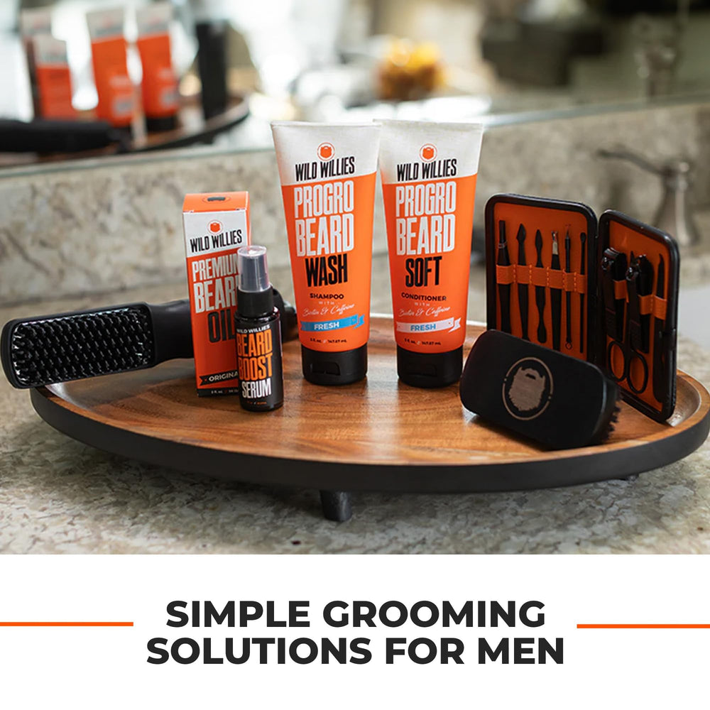 Wild Willies Beard Shampoo suitable for all beard types delivers moisturizing care.