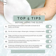 Wildpier Plus+ white exfoliating glove brings at-home spa feel to daily routine.