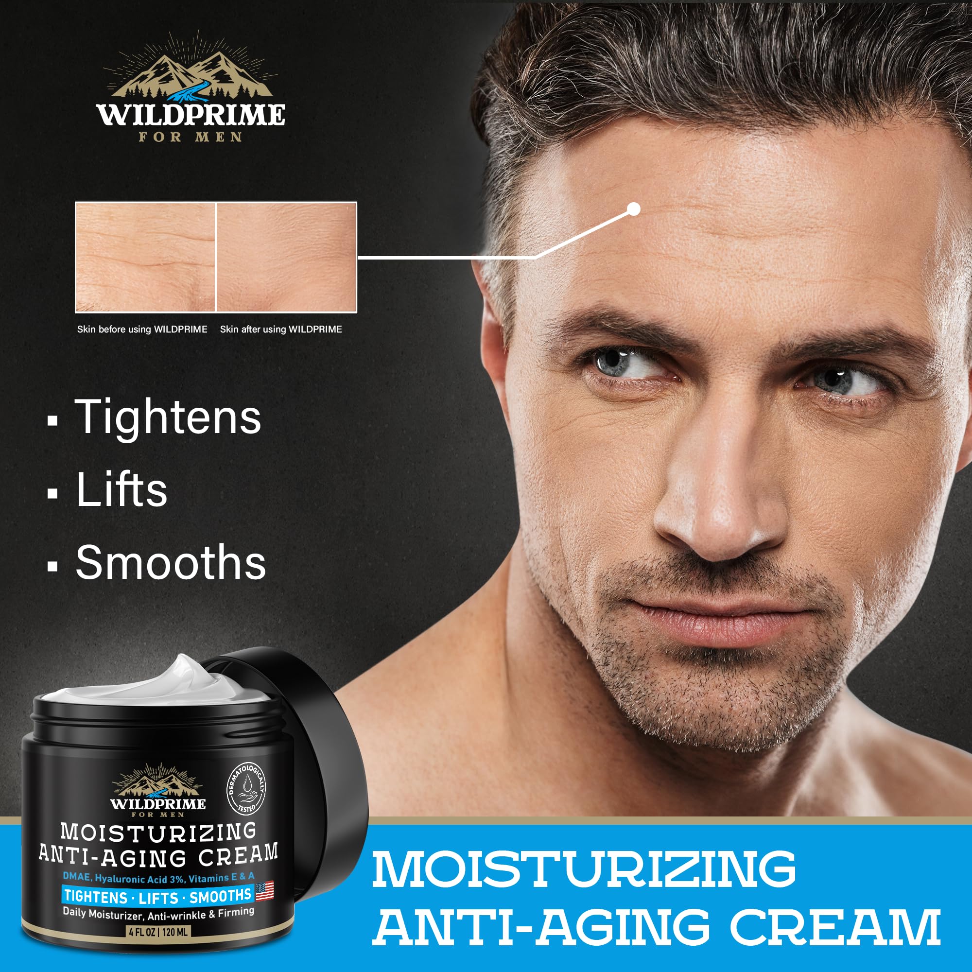 WildPRIME face cream texture swirl highlighting a light, non-greasy feel