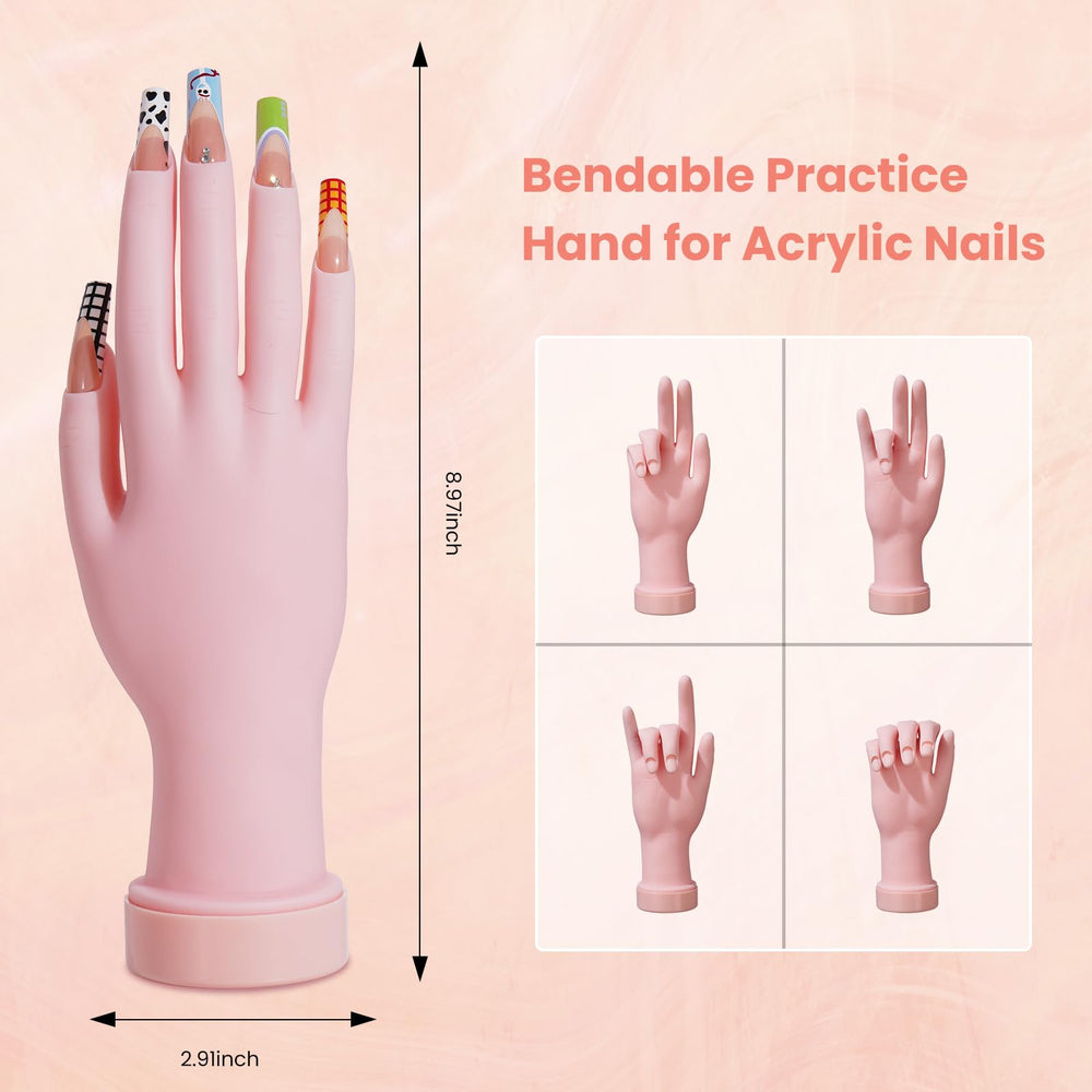 Three color acrylic powders from Wilfniee for versatile designs
