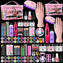 Wilfniee beginner nail kit with all-in-one tools for home practice.
