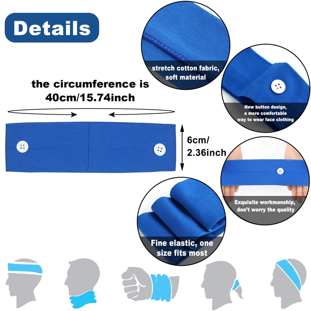 WILLBOND button headbands with non-slip design for secure fit during workouts
