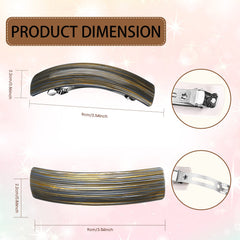 WILLBOND retro barrette with six vibrant colors for versatile styling.