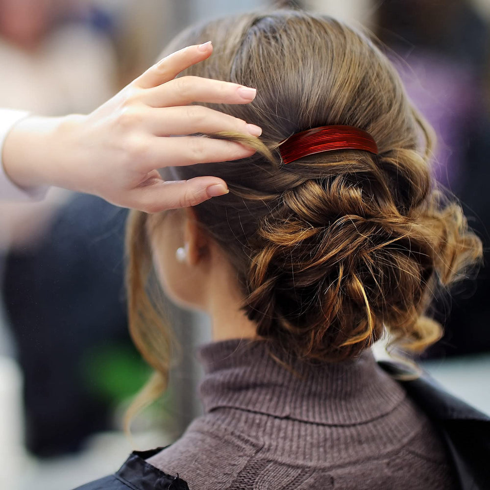 WILLBOND large clip securing thick hair in an elegant updo.