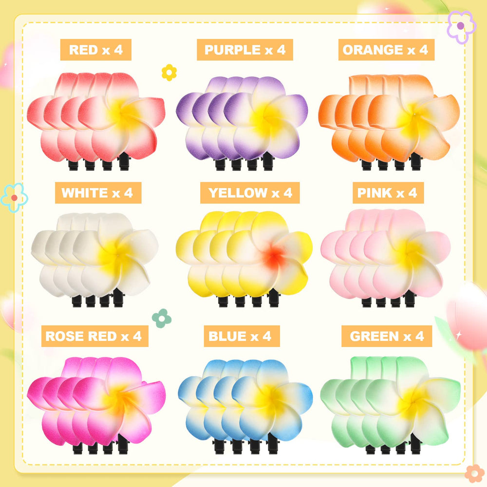 WILLBOND plumeria hair clip wearable, lightweight design for comfortable all-day use.