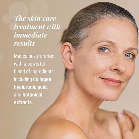 Wilma Schumann Collagen Hydrating Serum pump demonstrates controlled, mess-free application.