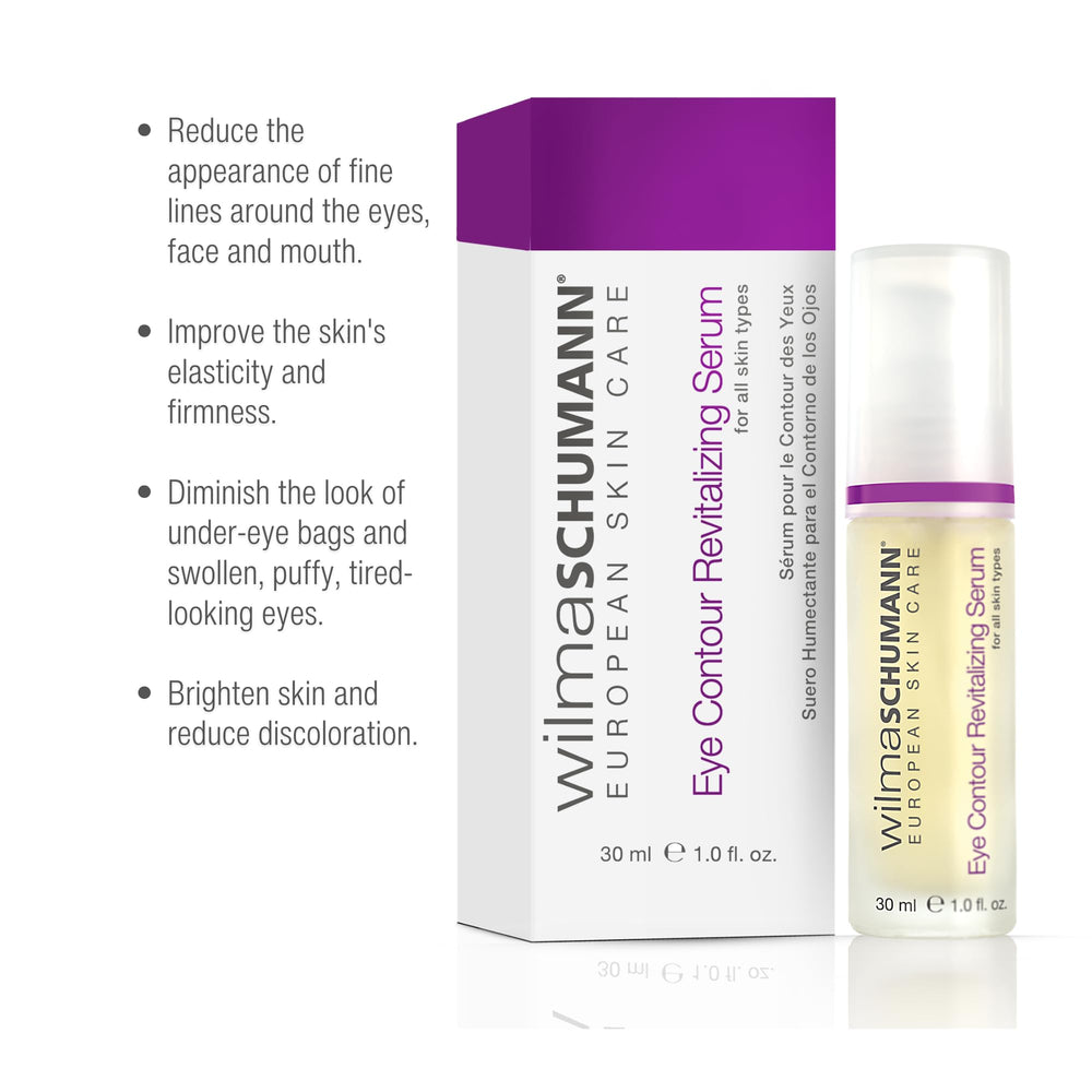 Daily routine shot with Wilma Schumann Eye Contour Serum skincare ritual