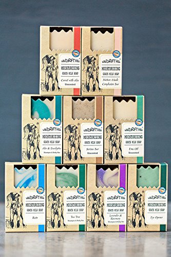 Windrift Hill soap made in USA label showcasing handcrafted Montana craftsmanship.