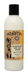 Windrift Hill Goats N' Oats Almond lotion bottle delivering silky hydration and quick absorption.