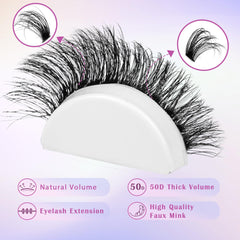 Winifred 50D mink clusters in 10–16mm for versatile looks.