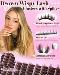Winifred lash brush for precise, clean cluster placement.