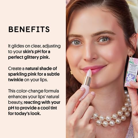 Winky Lux Rose Glimmer Balm close-up texture reveals rosy tint and moisture