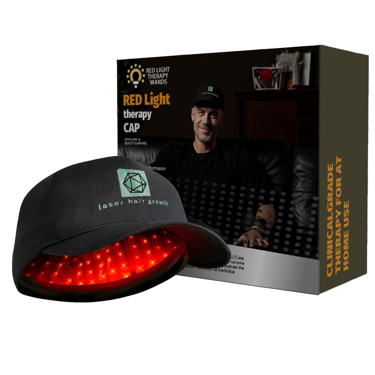 Winter Plum Laser Cap dome view for convenient at-home hair growth support