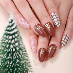 Winthrop glitter grid nail art stickers add sparkle to DIY nails.