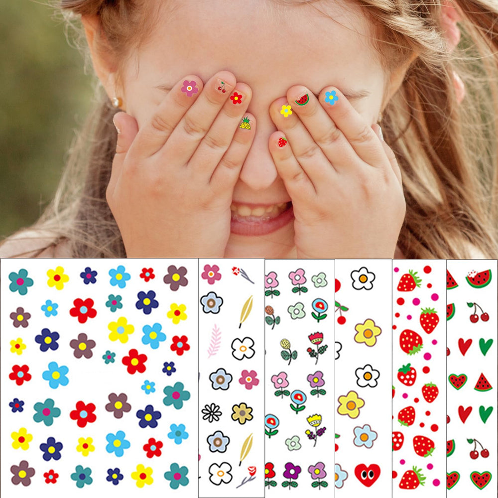 Winthrop nail stickers with flowers patterns for cute, durable nail art.