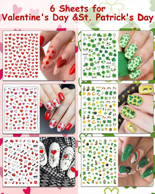 Winthrop Independence Day nail stickers for bold patriotic nails.