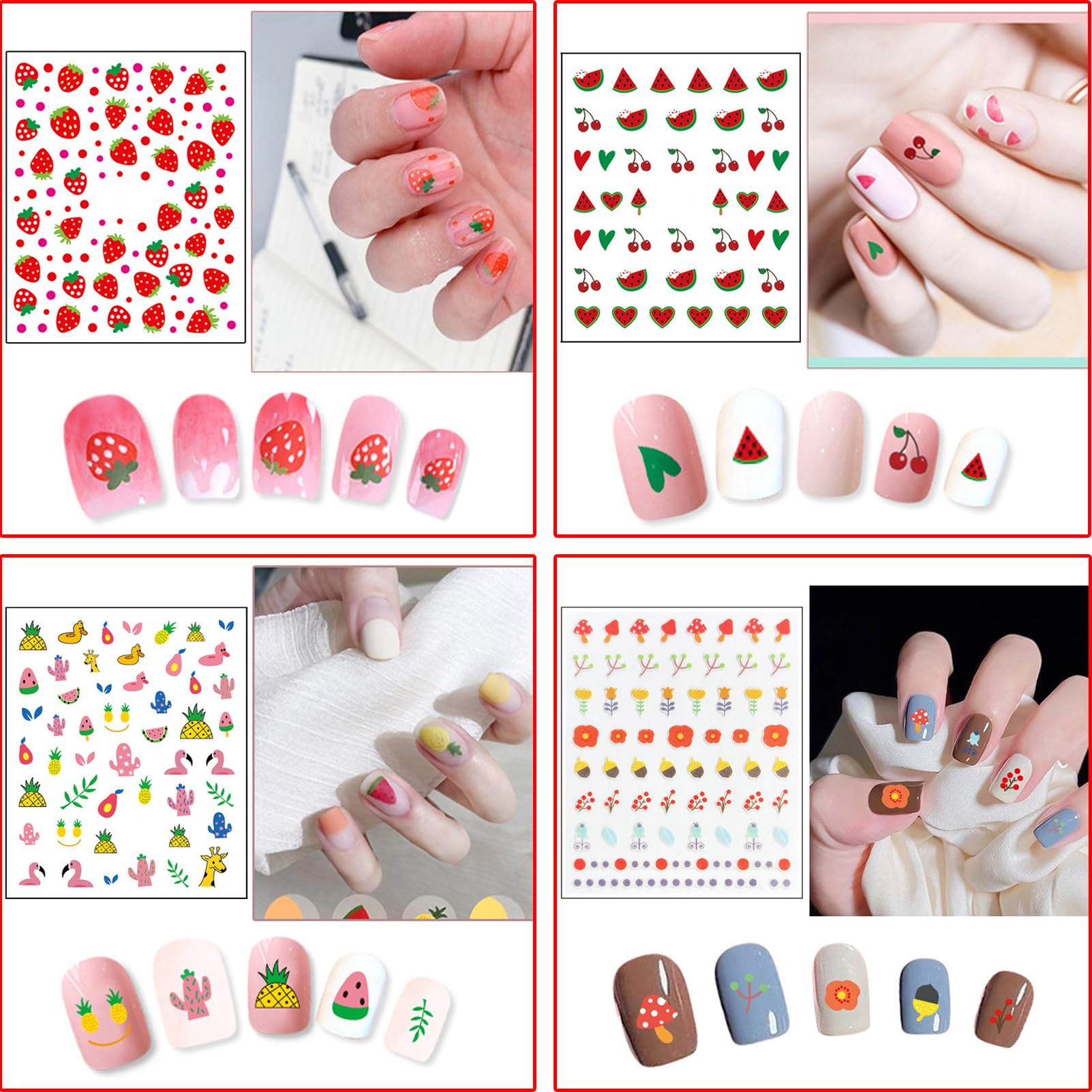 Winthrop nail stickers mermaid theme for ocean-inspired nails.