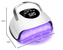 Wisdompark LED Nail Lamp removable tray eases cleaning after gel art sessions