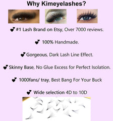 wispy promade fans in 4D–10D for seamless hybrid and volume sets
