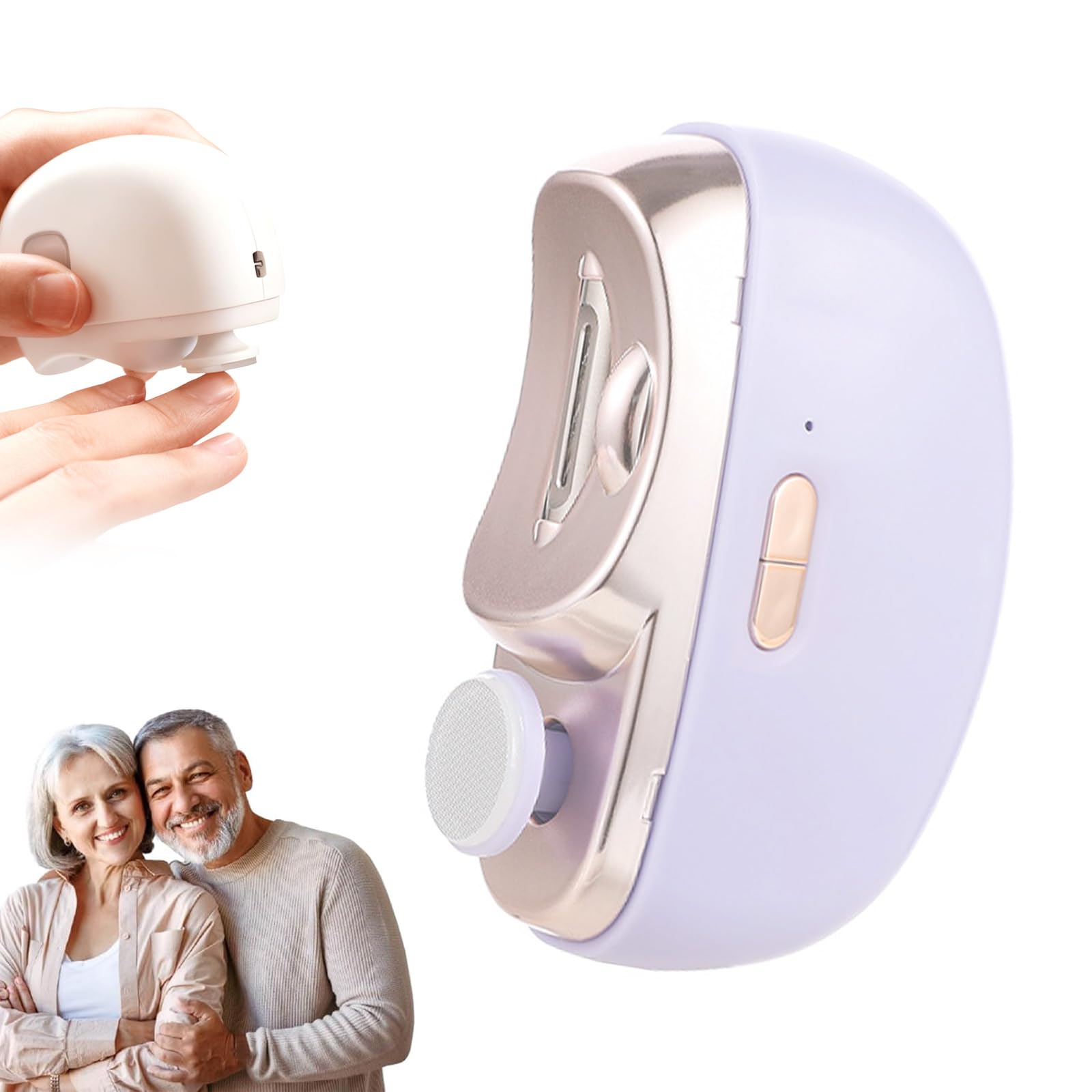 Witpiny Easyclip front view in purple showing one-button operation for easy grooming.