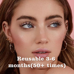 witpiny Hunnyfit soft natural look eye blending with real lashes