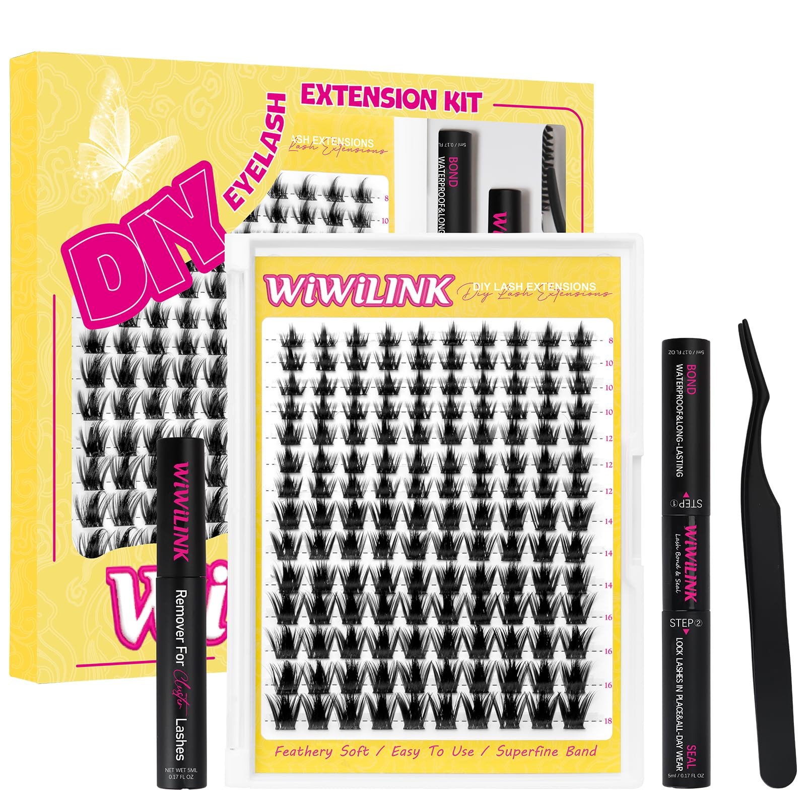 WiWiLINK California Sunset Kit box for stylish home lash styling