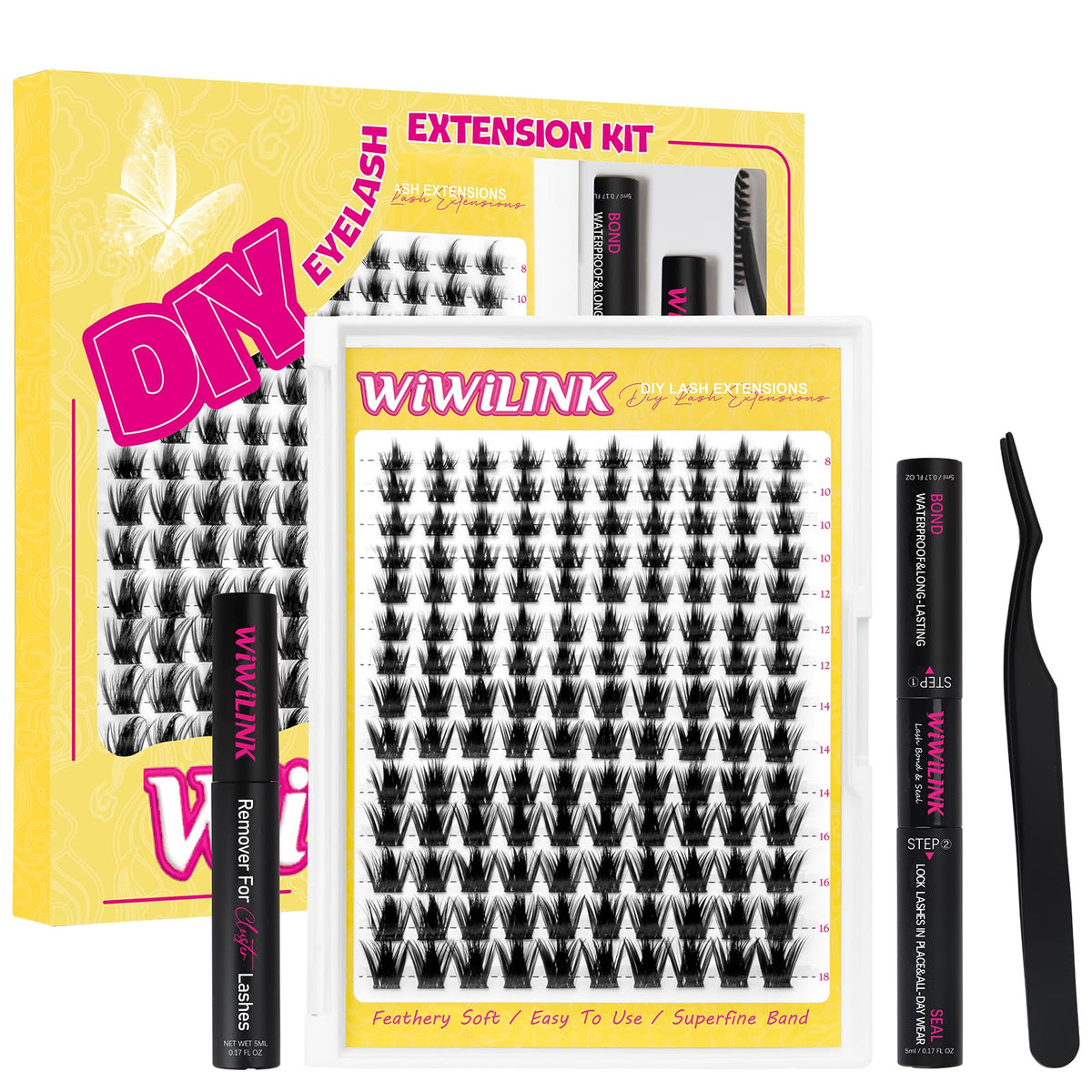 WiWiLINK California Sunset Kit box for stylish home lash styling